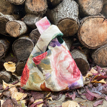 Load image into Gallery viewer, flower print reversible bag